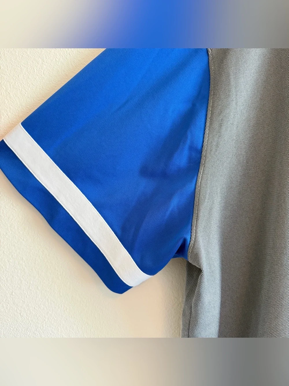 Nike Duke Blue Devils Polo Shirt Mens 3XL Gray Blue University Dri Fit